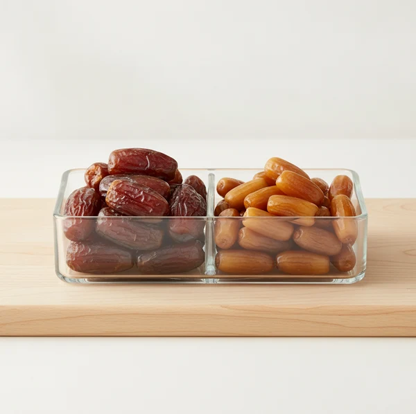 Dattel-Sortenbox: Medjool & Deglet Noor